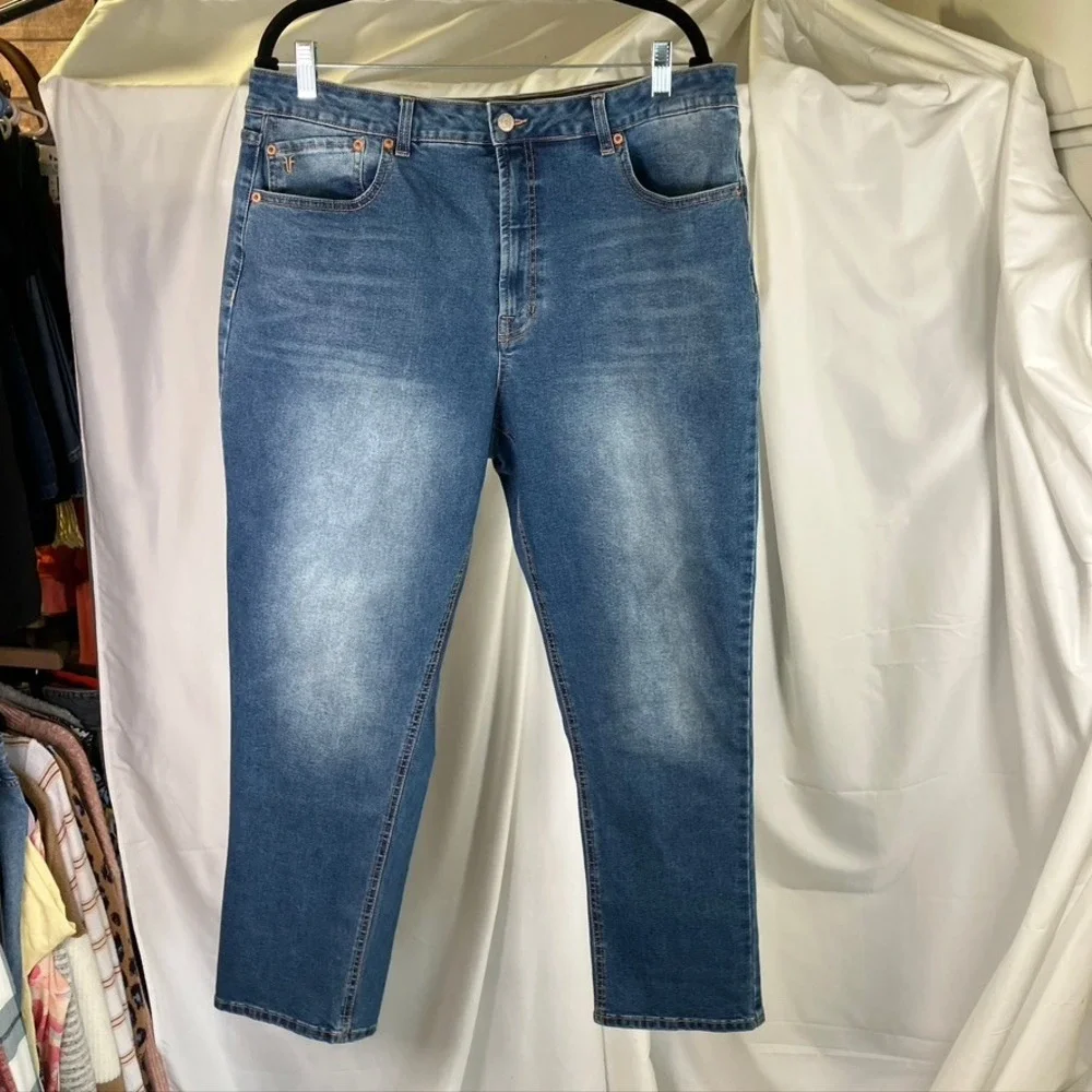 Frye Women's Jeans Size 14/32 Blue Denim Blend Stretch Comfort Fit Classic‎